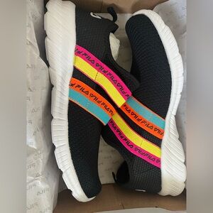 Fila - Kalbee 2 - 3RM01312-020 - BLK/PGLO/WHT - Size 7 Kid's Shoes